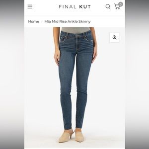 Mia Mid Rise Skinny Ankle Jean